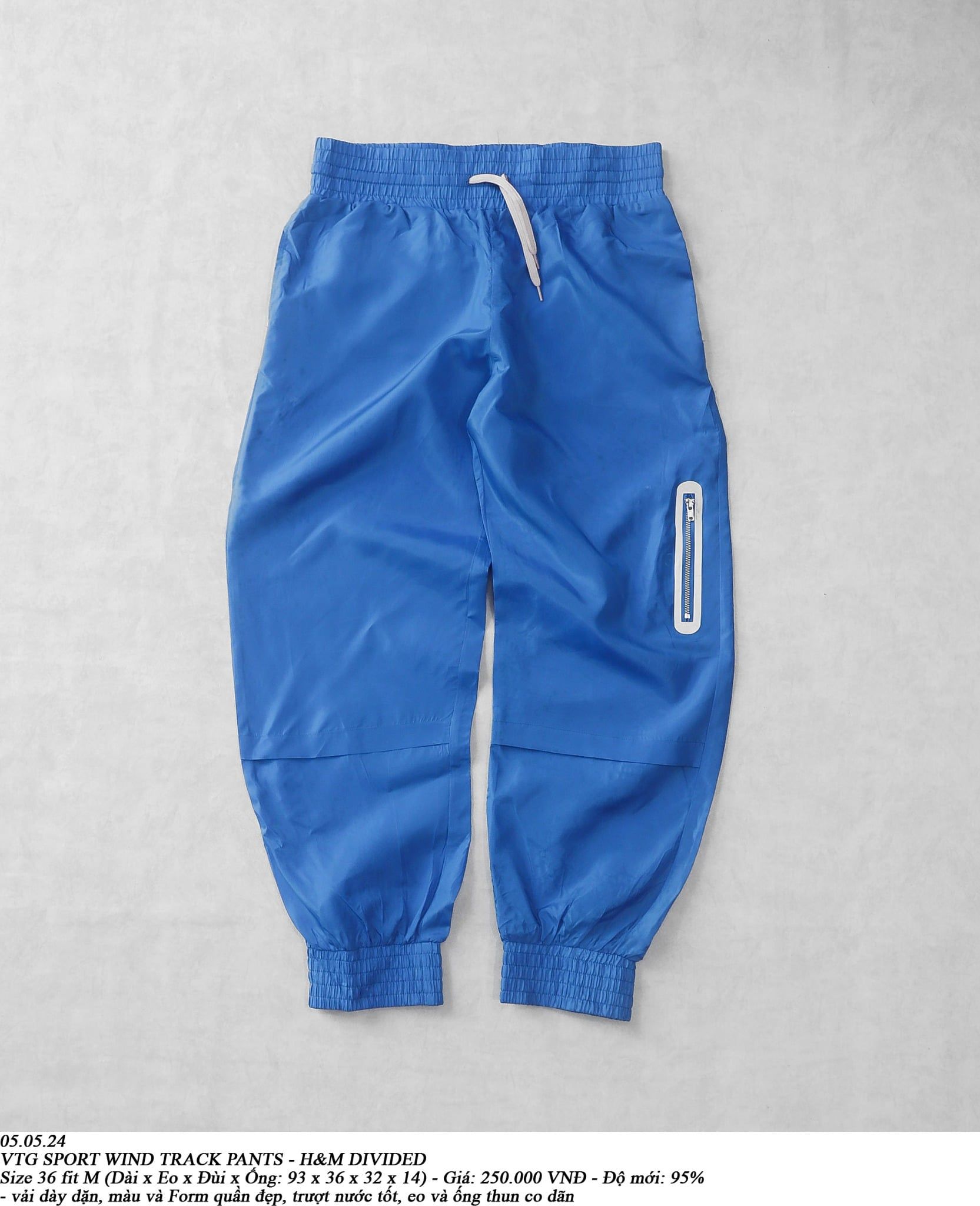  05.05.24 - VTG SPORT WIND TRACK PANTS - H&M DIVIDED 