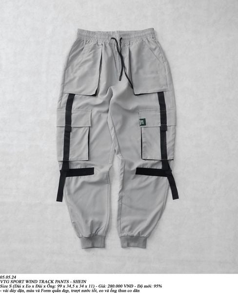  05.05.24 - VTG SPORT WIND TRACK PANTS - SHEIN 