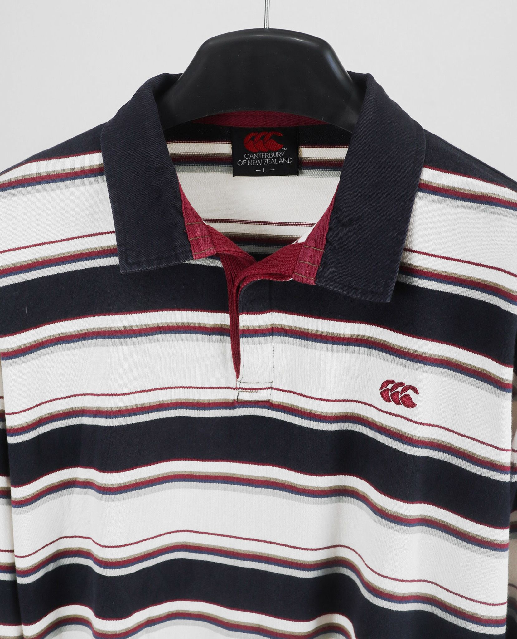  07.11.23 - VTG LONGSLEEVE POLO SHIRT - CANTERBURY 