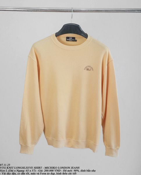  07.11.23 - VTG KNIT LONGSLEEVE SHIRT - MICHIKO LONDON JEANS 