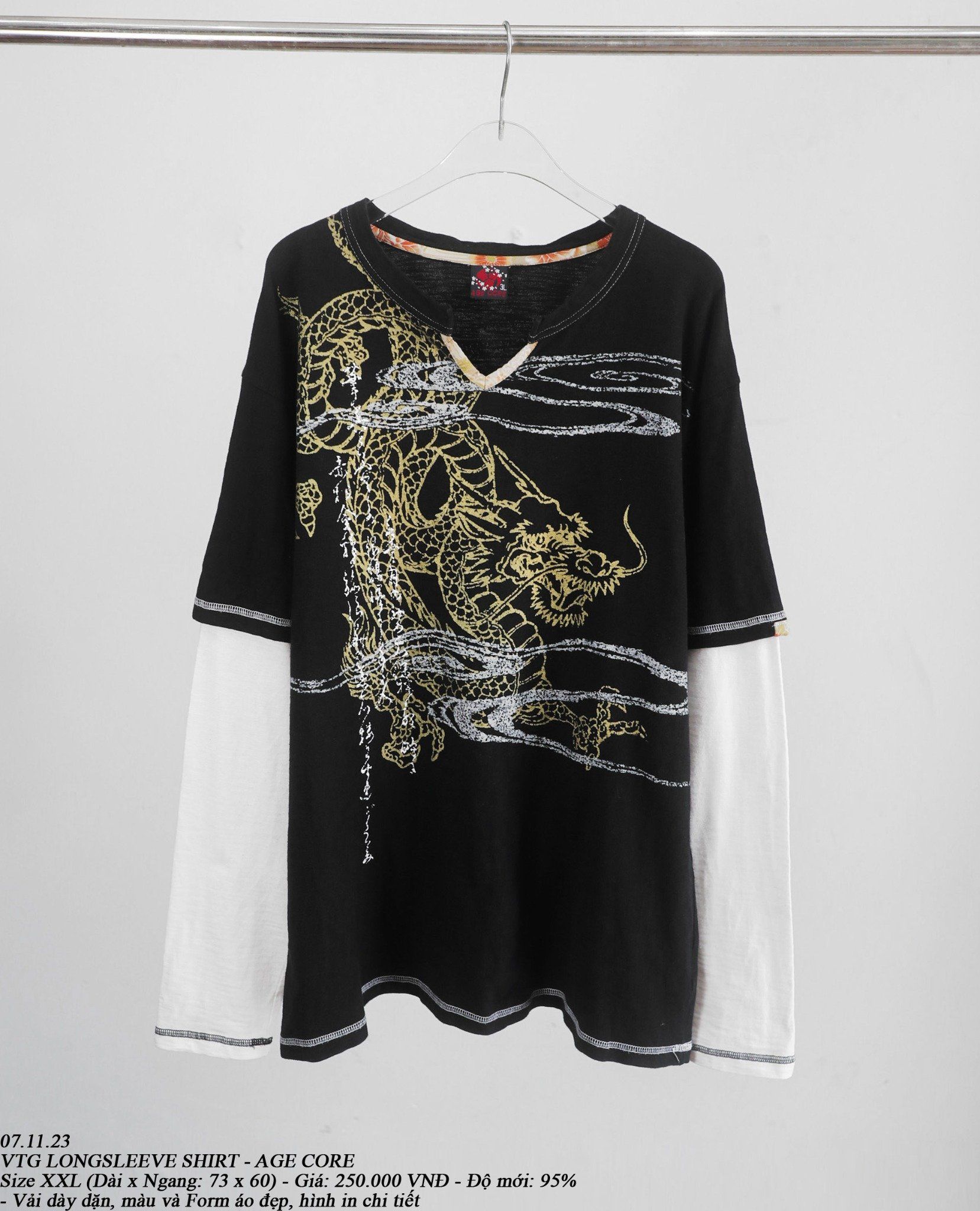  07.11.23 - VTG LONGSLEEVE SHIRT - AGE CORE 