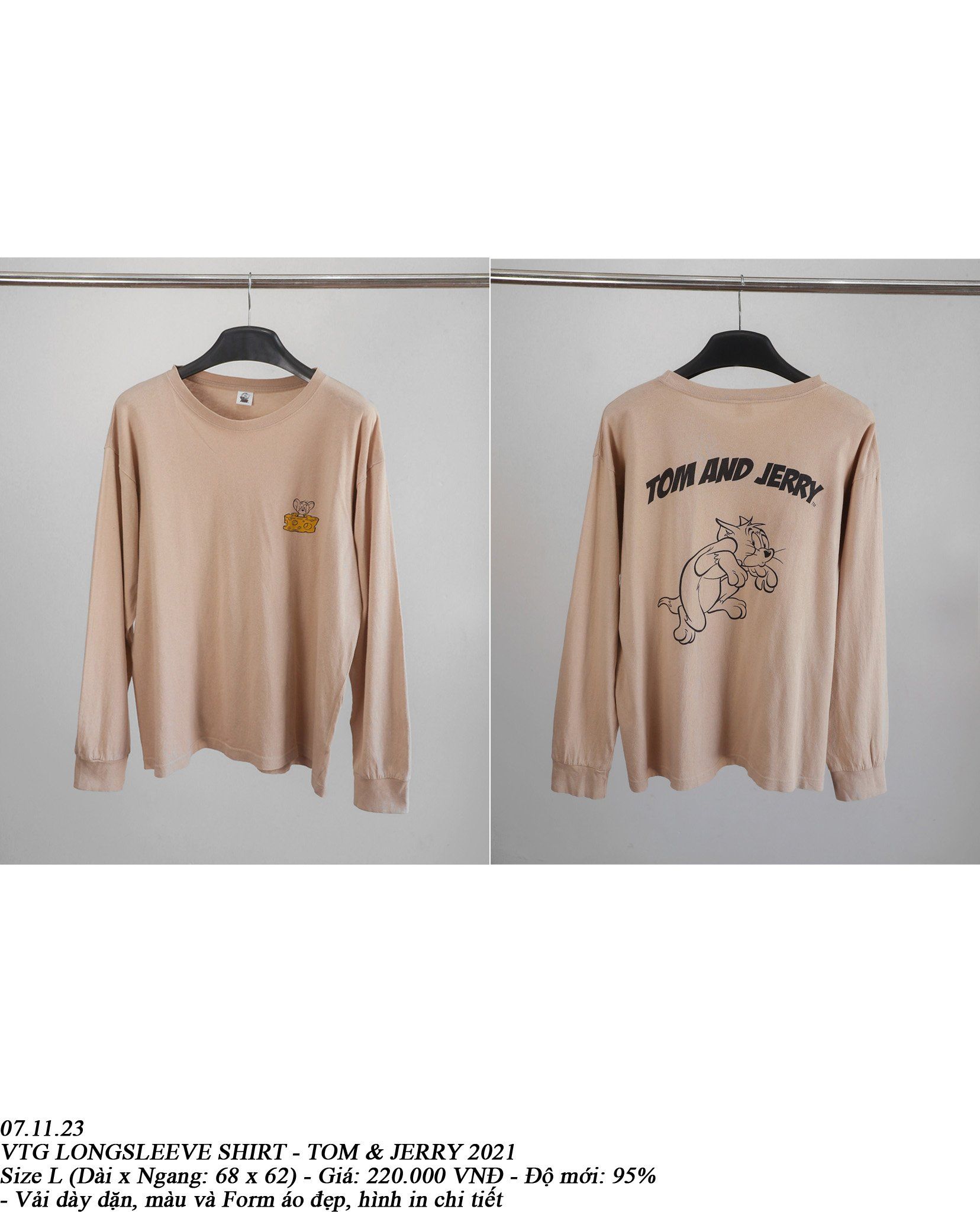  07.11.23 - VTG LONGSLEEVE SHIRT - TOM & JERRY 2021 