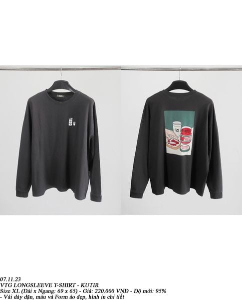  07.11.23 - VTG LONGSLEEVE POLO SHIRT - KUTIR 