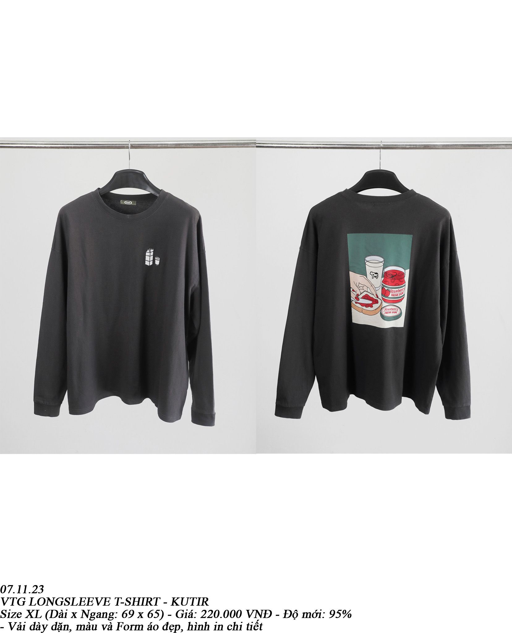  07.11.23 - VTG LONGSLEEVE POLO SHIRT - KUTIR 