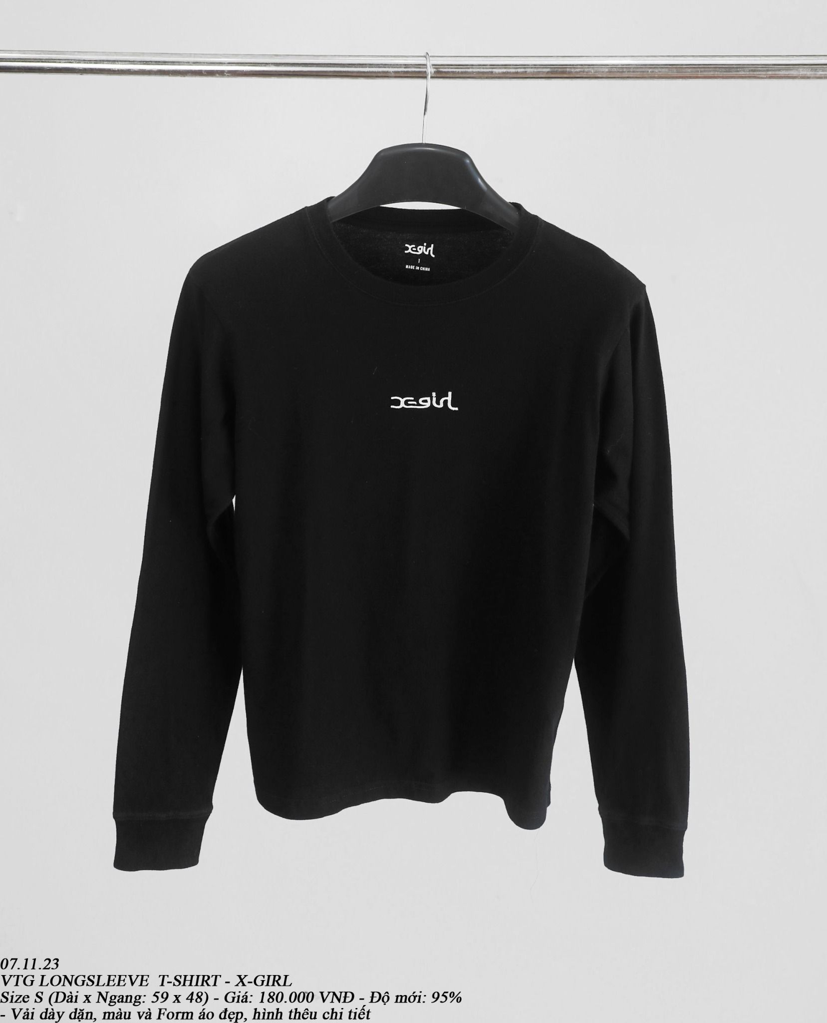  07.11.23 - VTG LONGSLEEVE SHIRT - X-GIRL 