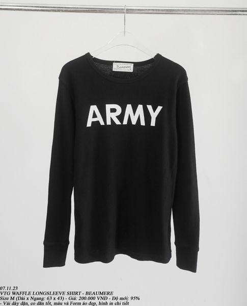 07.11.23 - VTG WAFFLE LONGSLEEVE SHIRT - BEAUMERE 