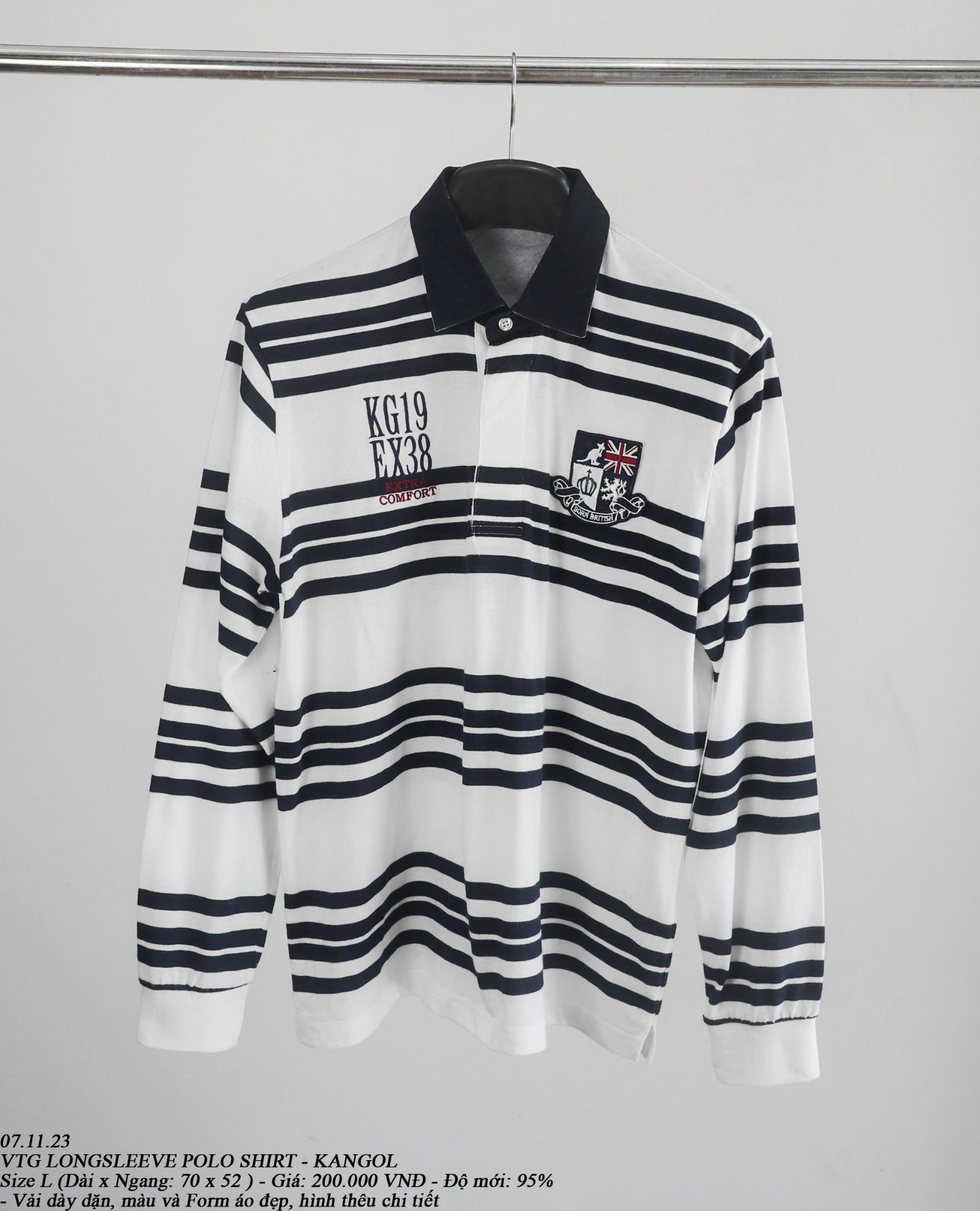  07.11.23 - VTG LONGSLEEVE SHIRT - KANGOL 
