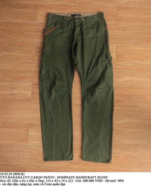  10.23.24 - VTG BANANA CUT CARGO PANTS - DOMINATE HANDCRAFT JEANS 