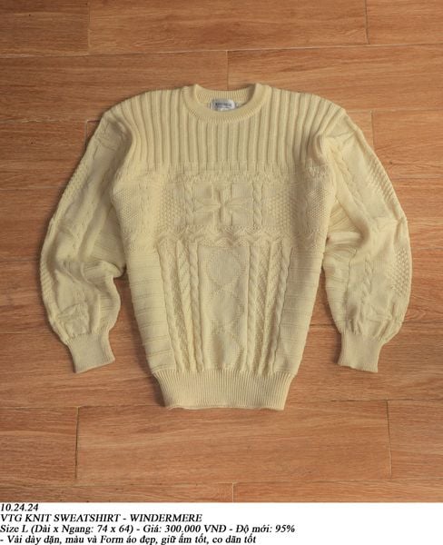 10.24.24 - VTG KNIT SWEATSHIRT - WINDERMERE 