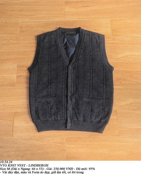  10.24.24 - VTG KNIT VEST - LINDBERGH 
