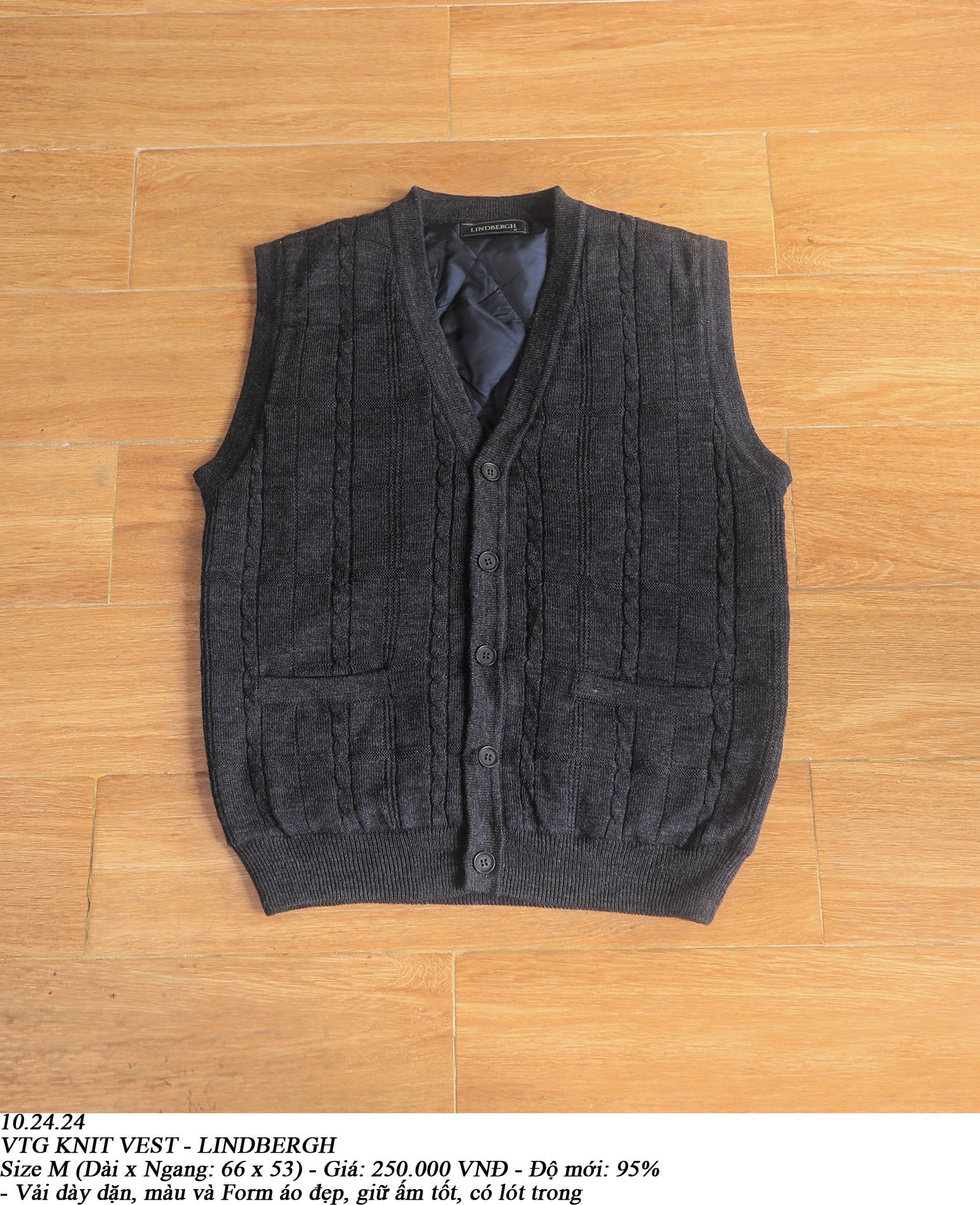  10.24.24 - VTG KNIT VEST - LINDBERGH 
