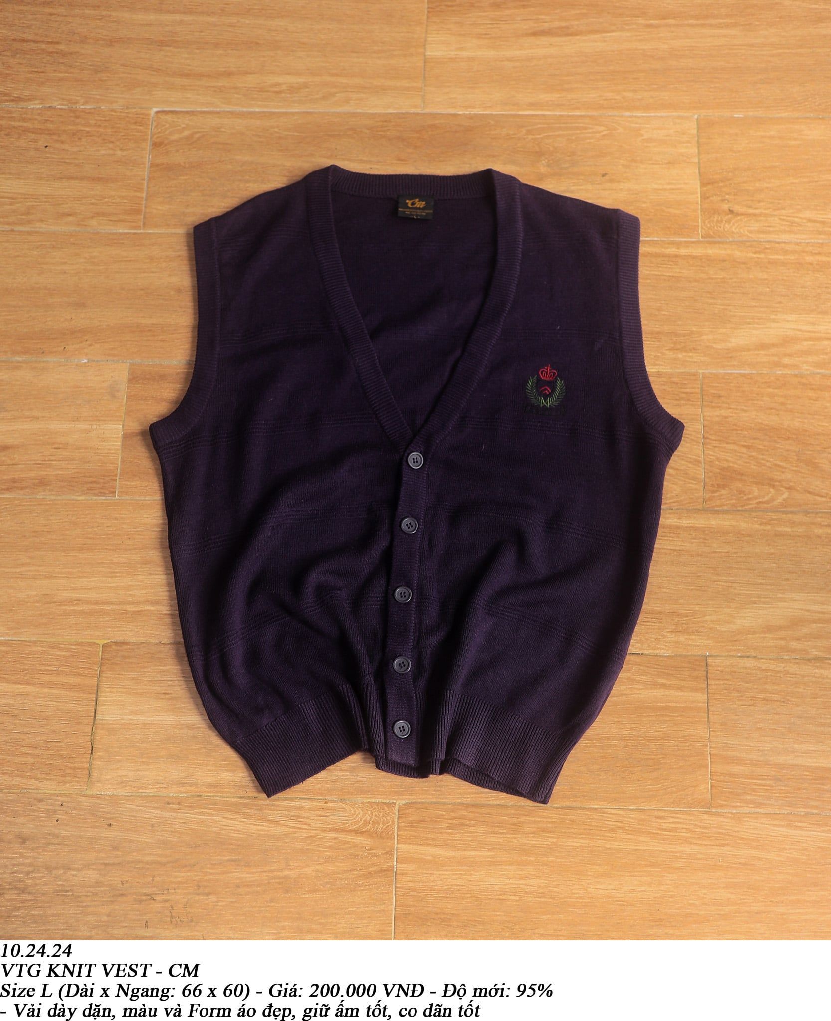  10.24.24 - VTG KNIT VEST - CM 