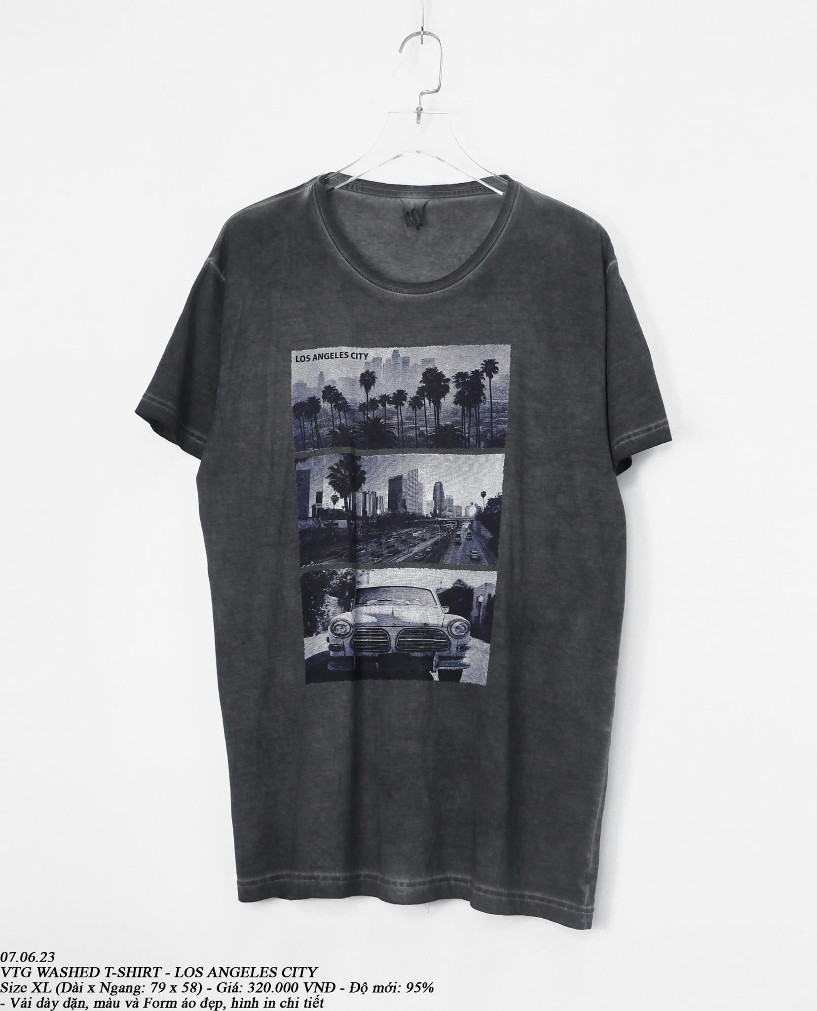  07.06.23 - VTG WASHED T-SHIRT - LOS ANGELES  CITY 