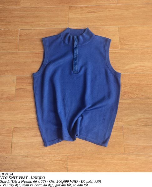  10.24.24 - VTG KNIT VEST - UNIQLO 