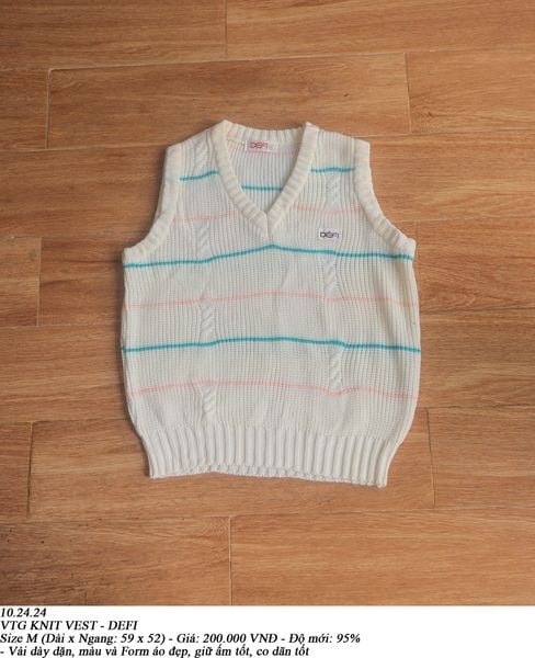  10.24.24 - VTG KNIT VEST - DEFI 