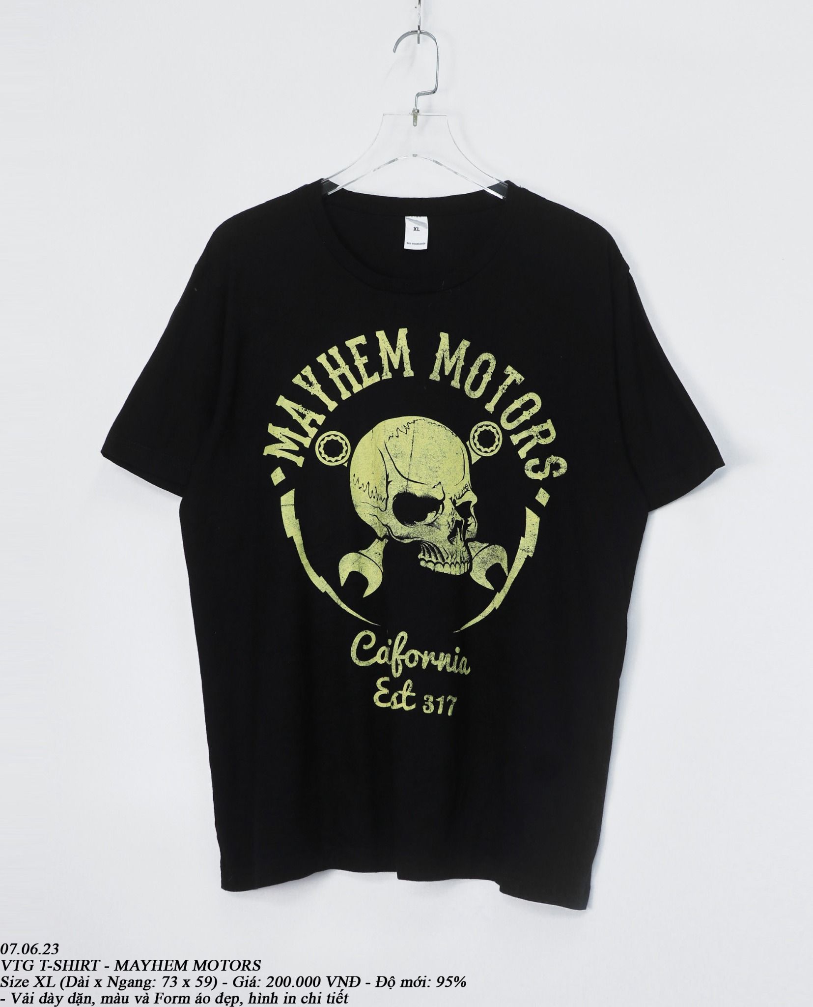  07.06.23 - VTG T-SHIRT - MAYHEM MOTORS 