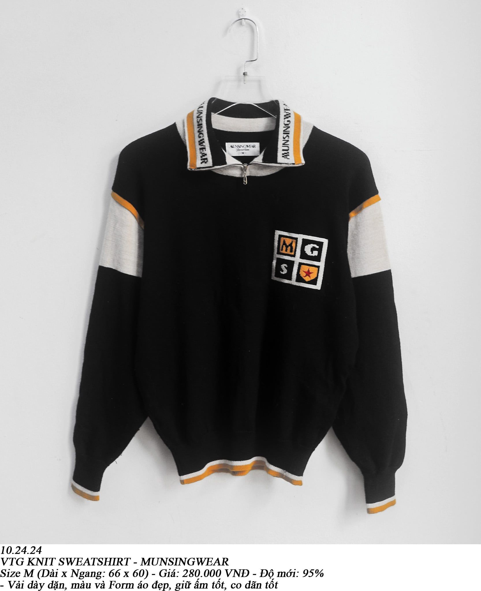  10.24.24 - VTG KNIT SWEATSHIRT - MUNSINGWEAR 