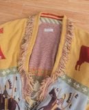  10.08.24 - VTG BLANKET CAPE JACKET - LEV MAGRAM COLLECTION NEW YORK 