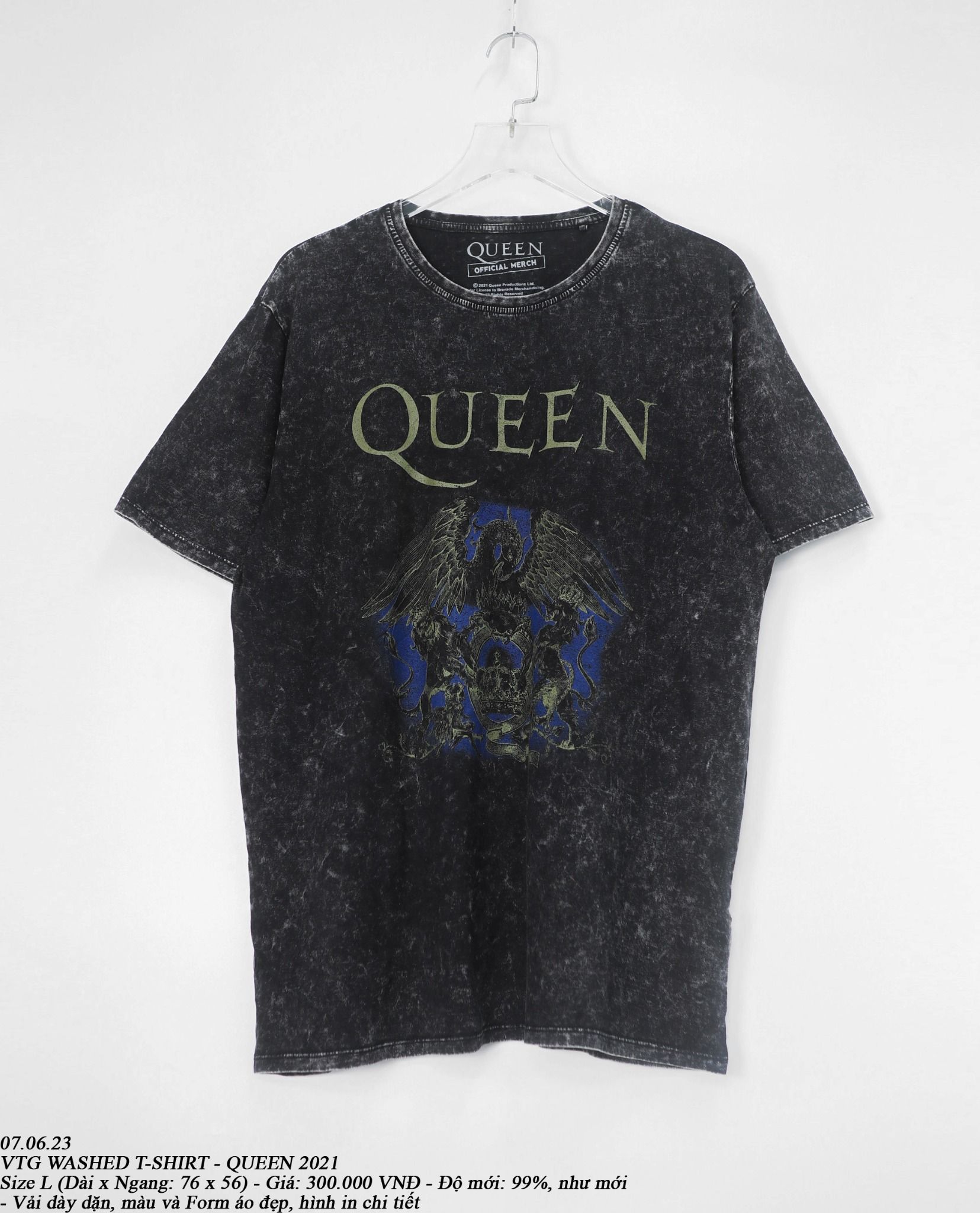  07.06.23 - VTG WASHED T-SHIRT - QUEEN 2021 