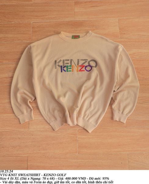  10.24.24 - VTG KNIT SWEATSHIRT - KENZO GOLF 