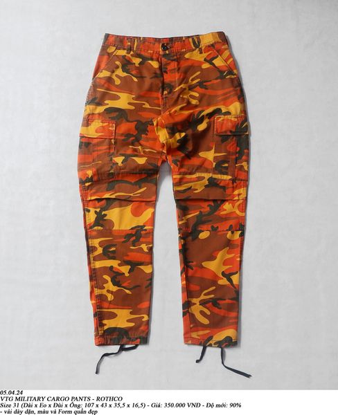  05.04.24 - VTG MILITARY CARGO PANTS - ROTHCO 