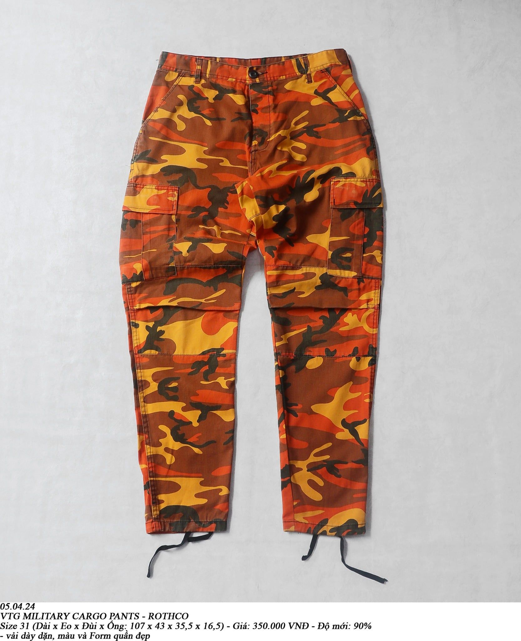  05.04.24 - VTG MILITARY CARGO PANTS - ROTHCO 