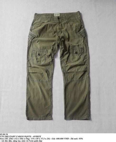  05.04.24 - VTG MILITARY CARGO PANTS - AVIREX 