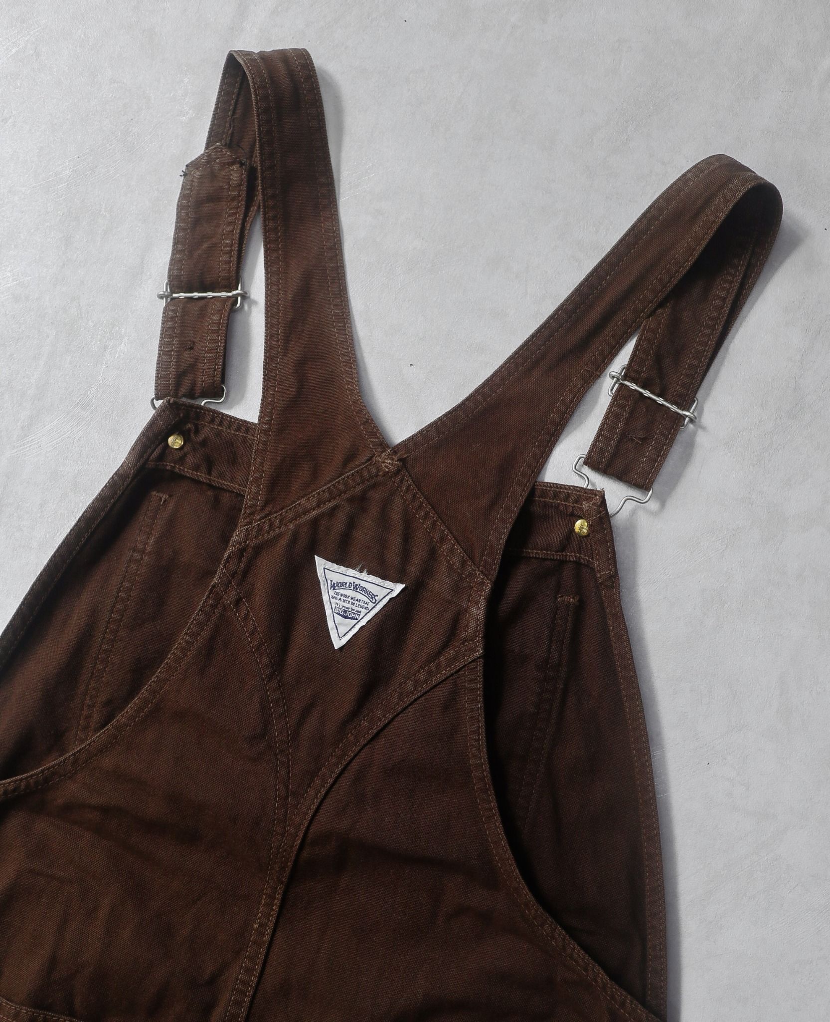  05.04.24 - VTG OVERALL CARPENTER DENIM PANTS - WORLD WORKERS 