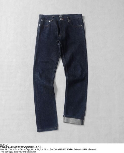  05.04.24 - VTG SELVEDGE DENIM PANTS - A.P.C 