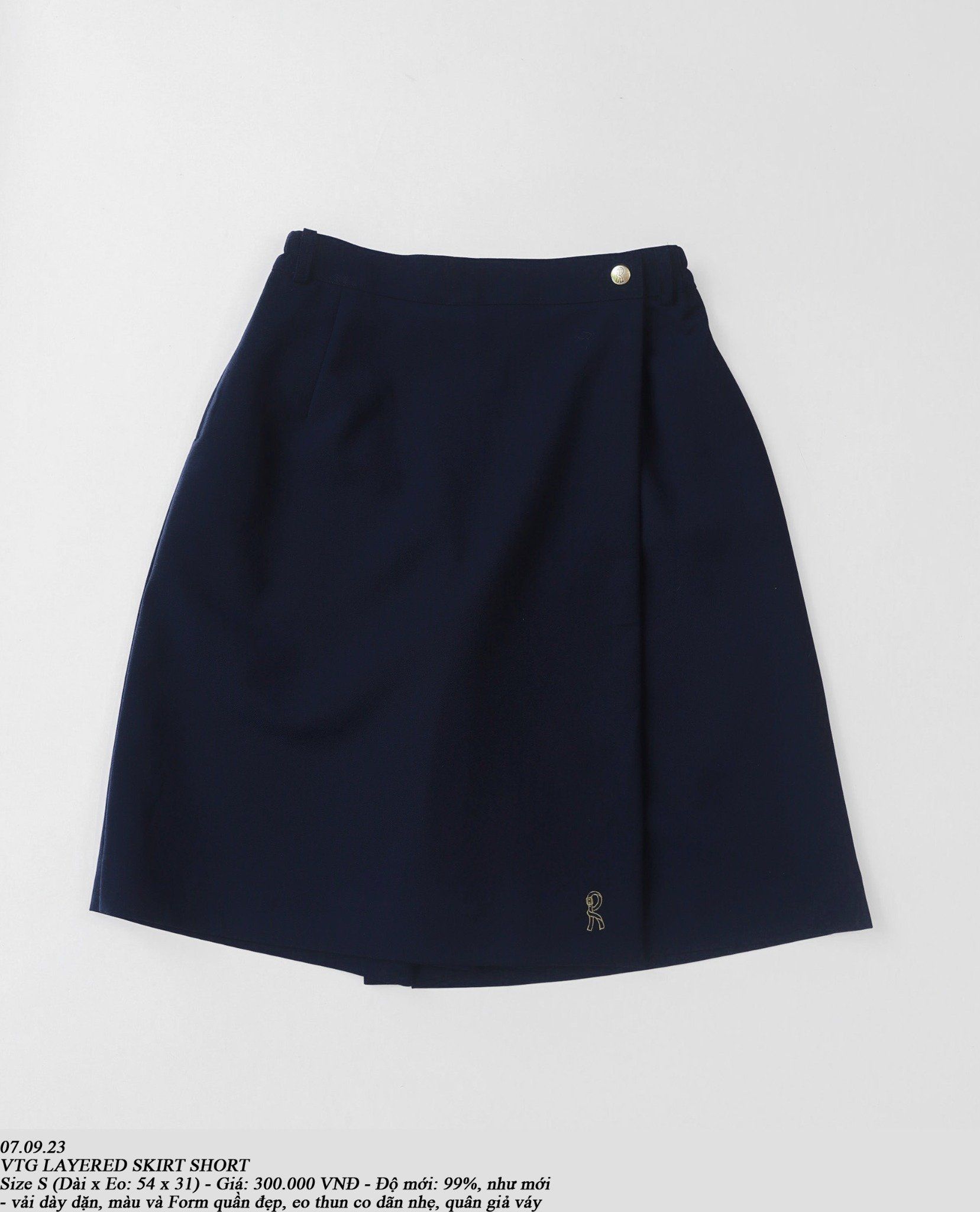  07.09.23 - VTG LAYERED SKIRT SHORT 