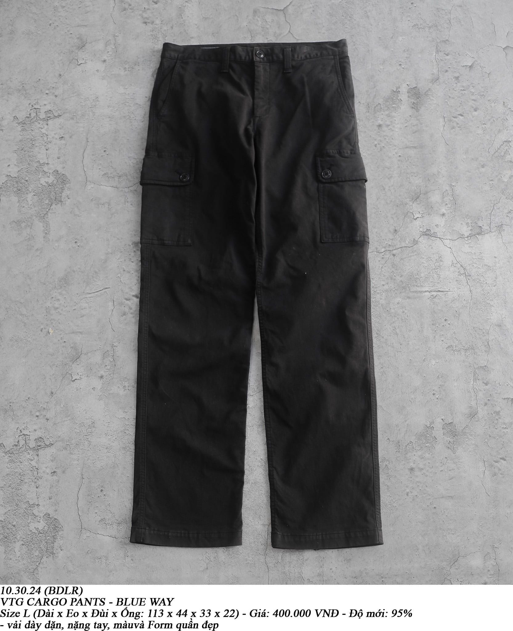  10.30.24 - VTG CARGO PANTS - BLUE WAY 