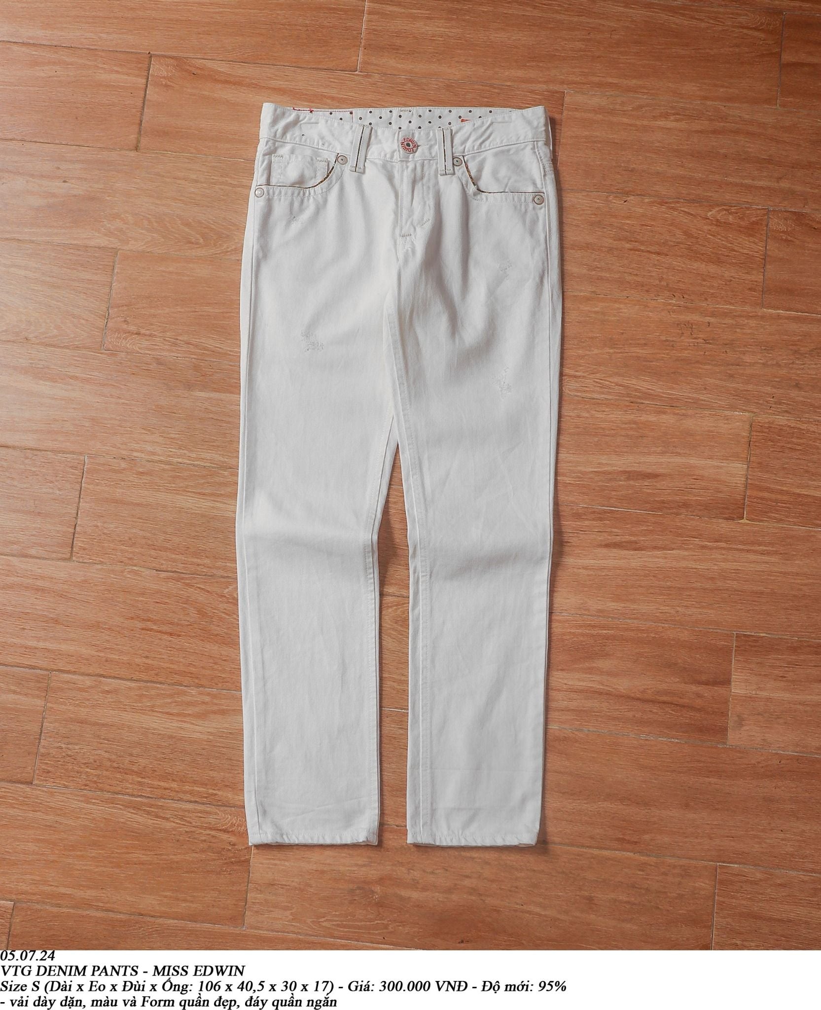  05.07.24 - VTG DENIM PANTS - MISS EDWIN 