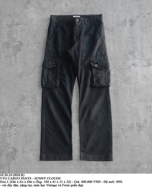  10.30.24 - VTG CARGO PANTS - SUNNY CLOUDS 