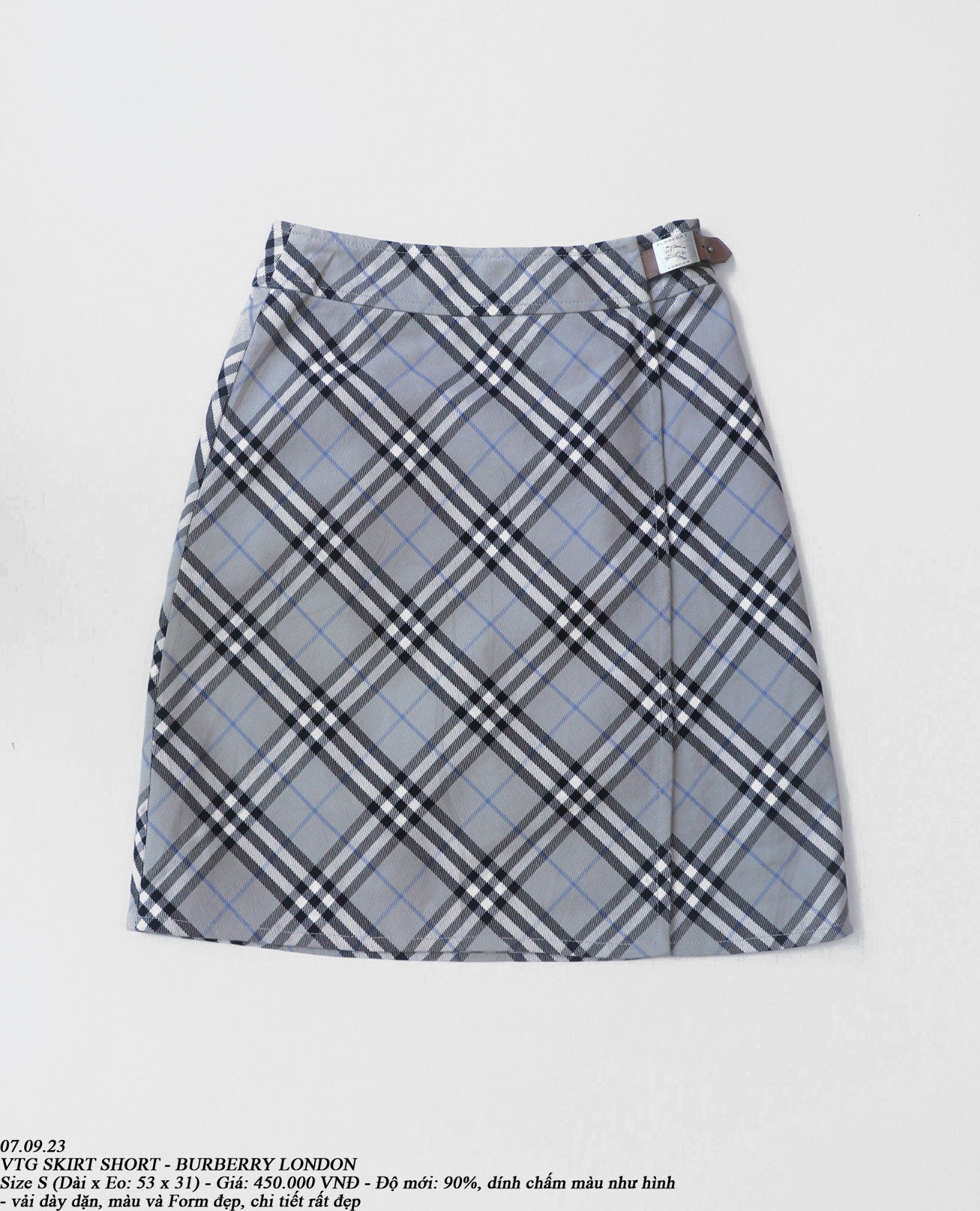  07.09.23 - VTG SKIRT SHORT - BURBERRY LONDON 