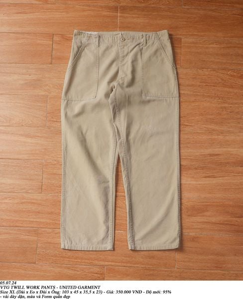  05.07.24 - VTG TWILL WORK PANTS - UNITED GARMENT 