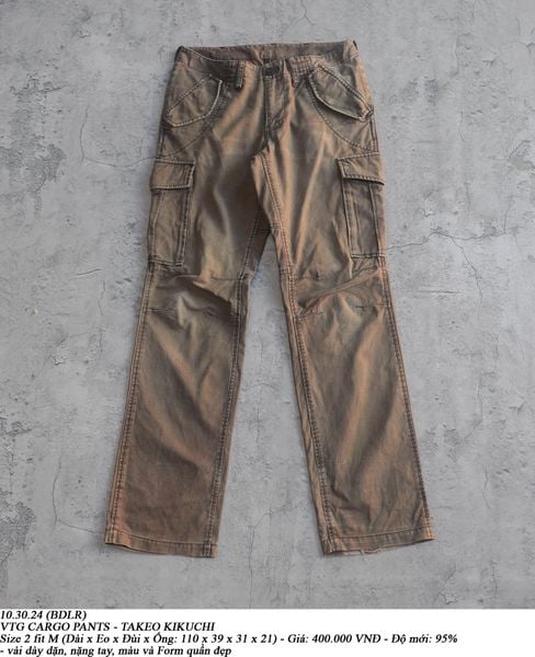  10.30.24 - VTG CARGO PANTS - TAKEO KIKUCHI 