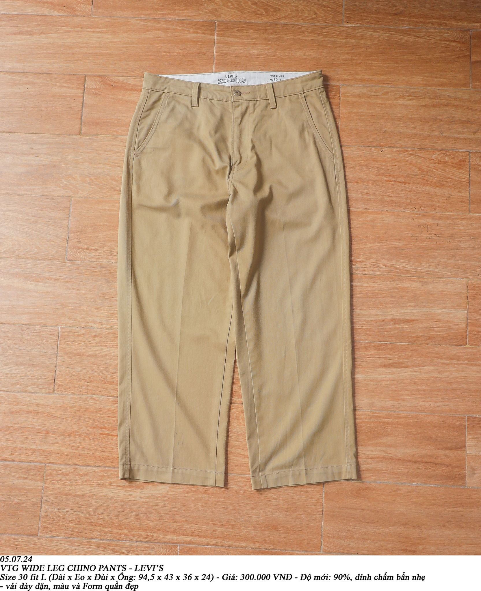  05.07.24 - VTG WIDE LEG CHINO PANTS - LEVI'S 