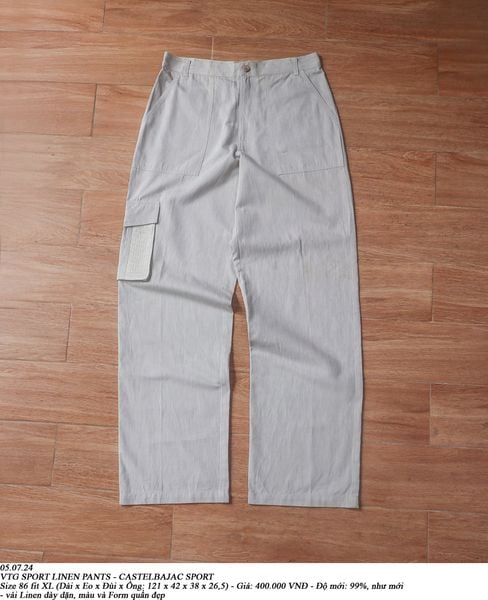  05.07.24 - VTG SPORT LINEN PANTS - CASTELBAJAC SPORT 