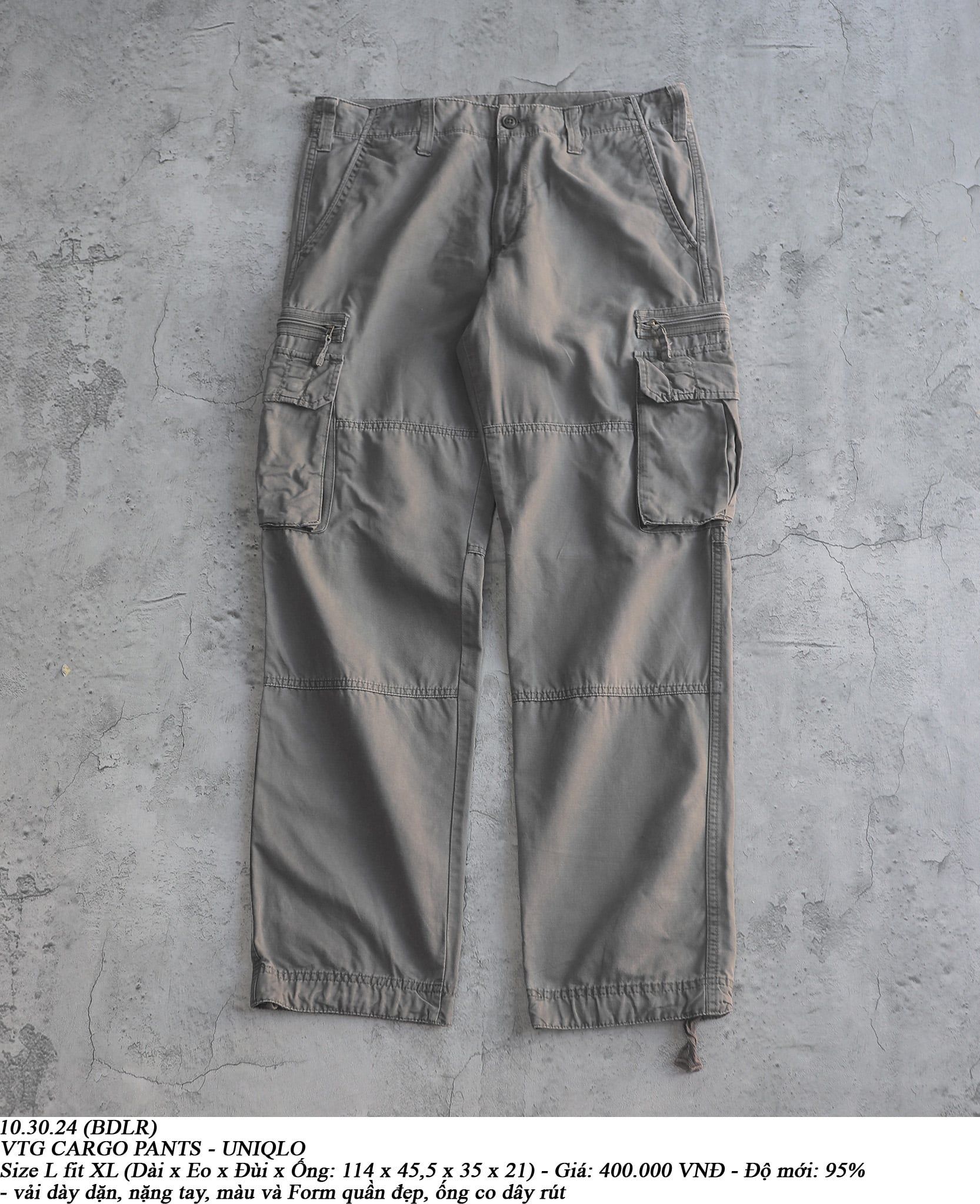  10.30.24 - VTG CARGO PANTS - UNIQLO 
