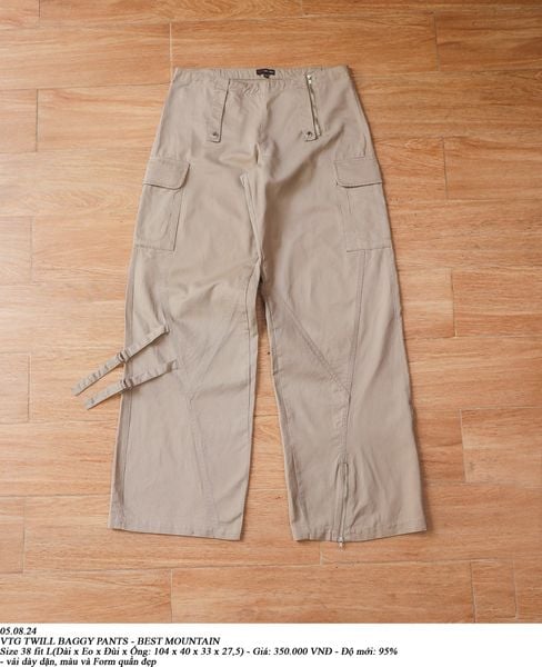  05.08.24 - VTG TWILL BAGGY PANTS - BEST MOUNTAIN 