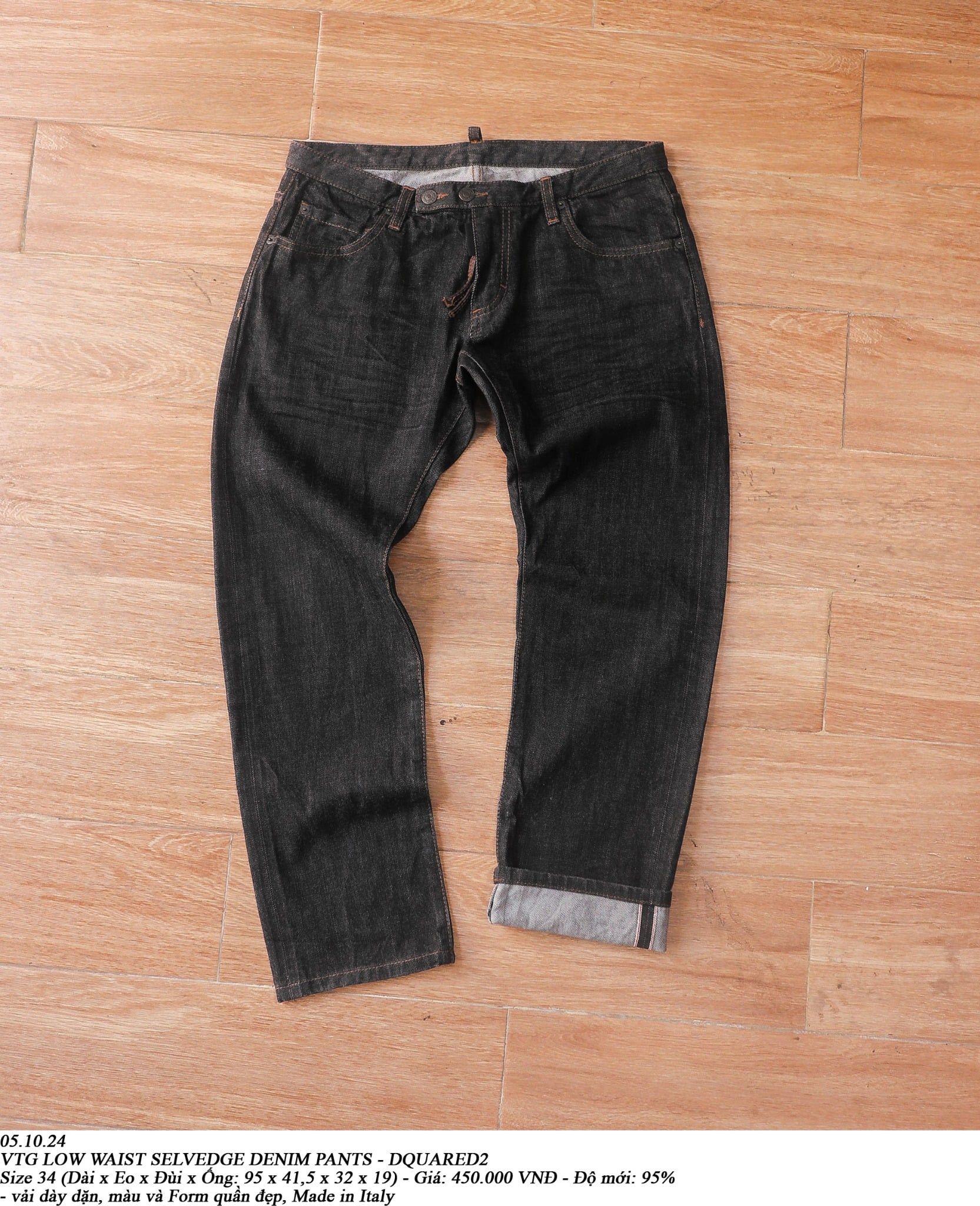  05.10.24 - VTG LOW WAIST DENIM PANTS - DSQUARED2 