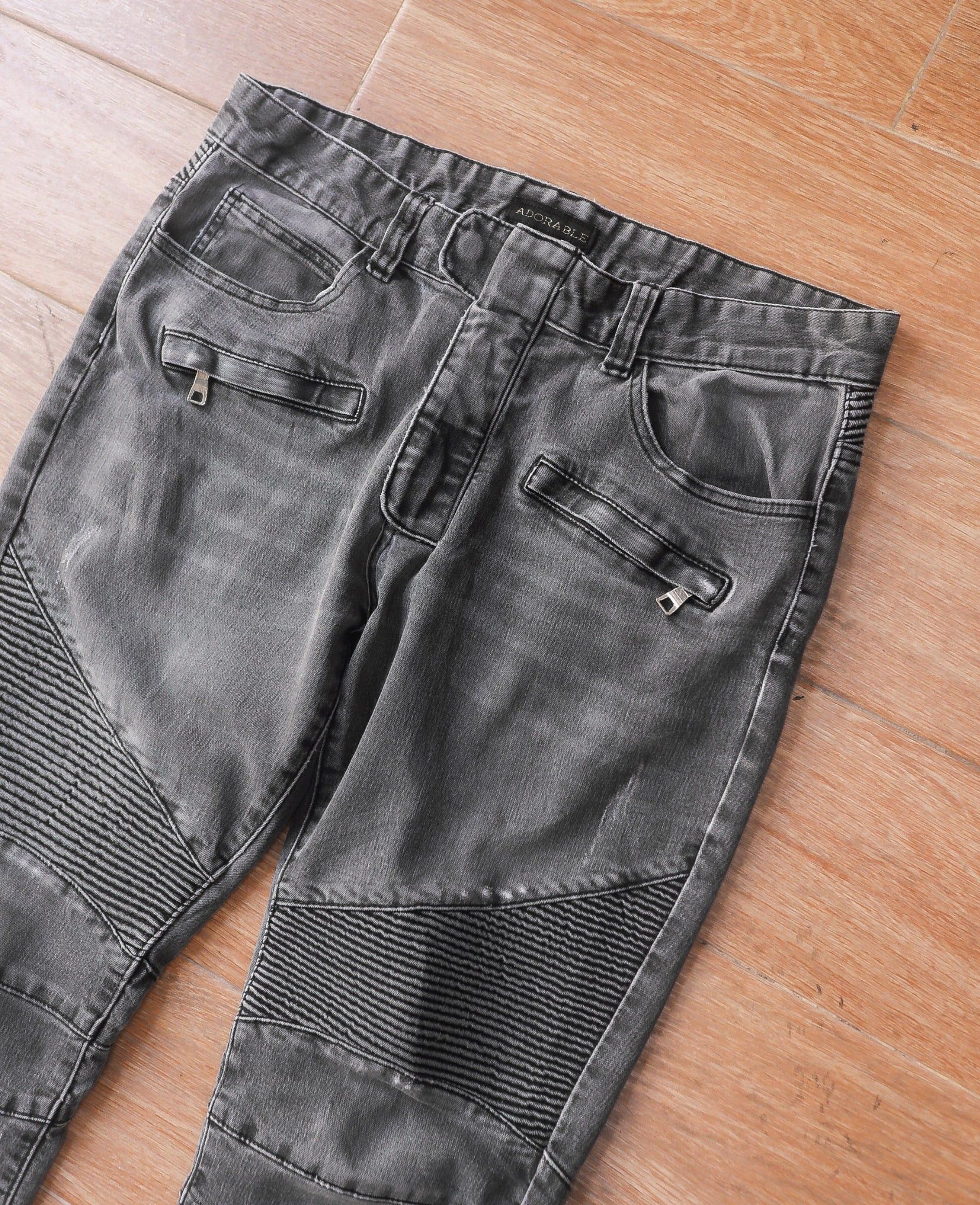  05.10.24 - VTG DENIM BIKER PANTS - ADORABLE 