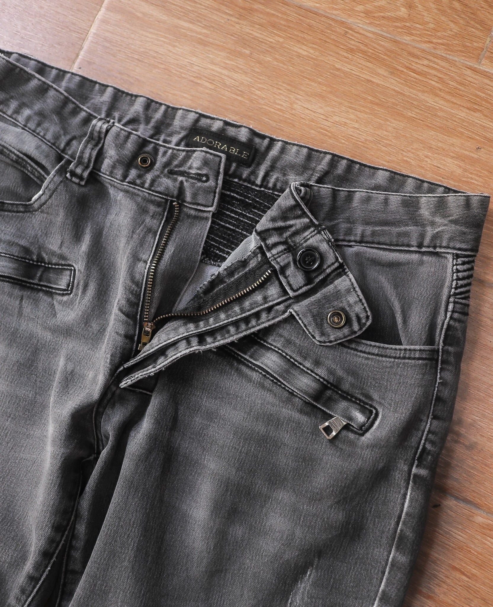  05.10.24 - VTG DENIM BIKER PANTS - ADORABLE 