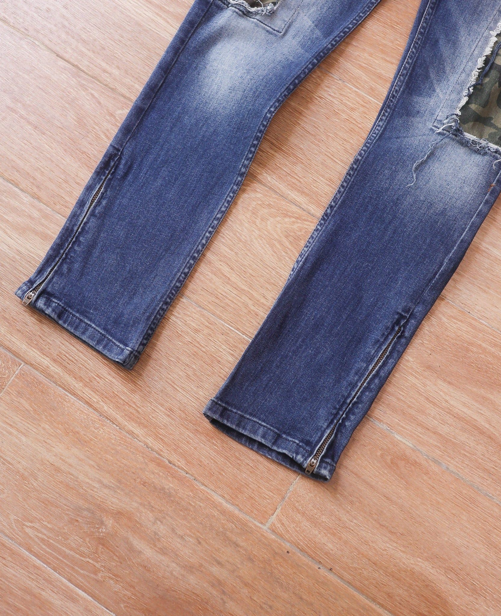  05.10.24 - VTG SKINNY DENIM CARGO PANTS - ZARA MAN 