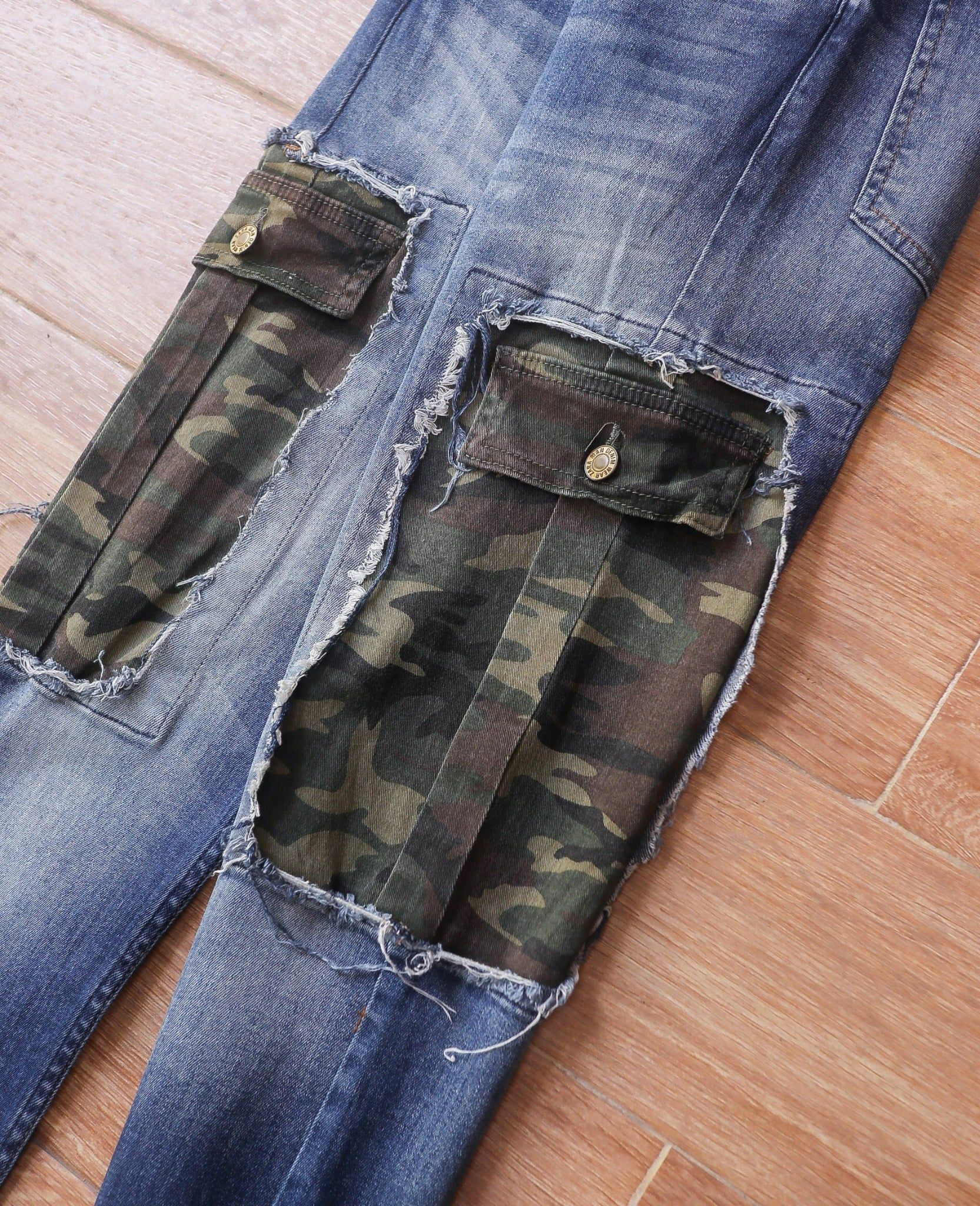  05.10.24 - VTG SKINNY DENIM CARGO PANTS - ZARA MAN 