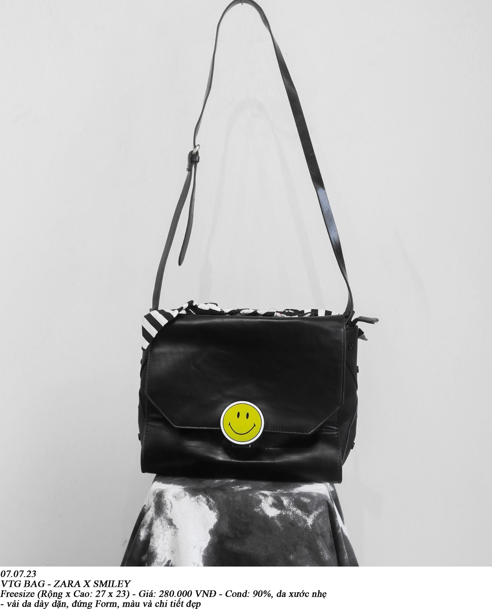  07.07.23 - VTG BAG - ZARA X SMILEY 