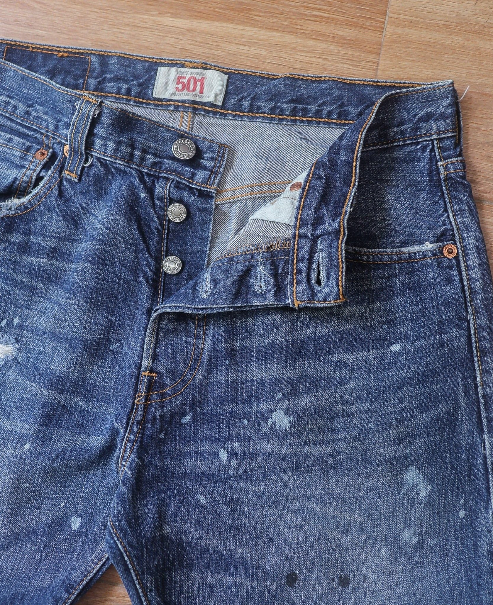  05.22.24 - VTG STRAIGHT LEG DENIM PANTS - LEVI'S 501 