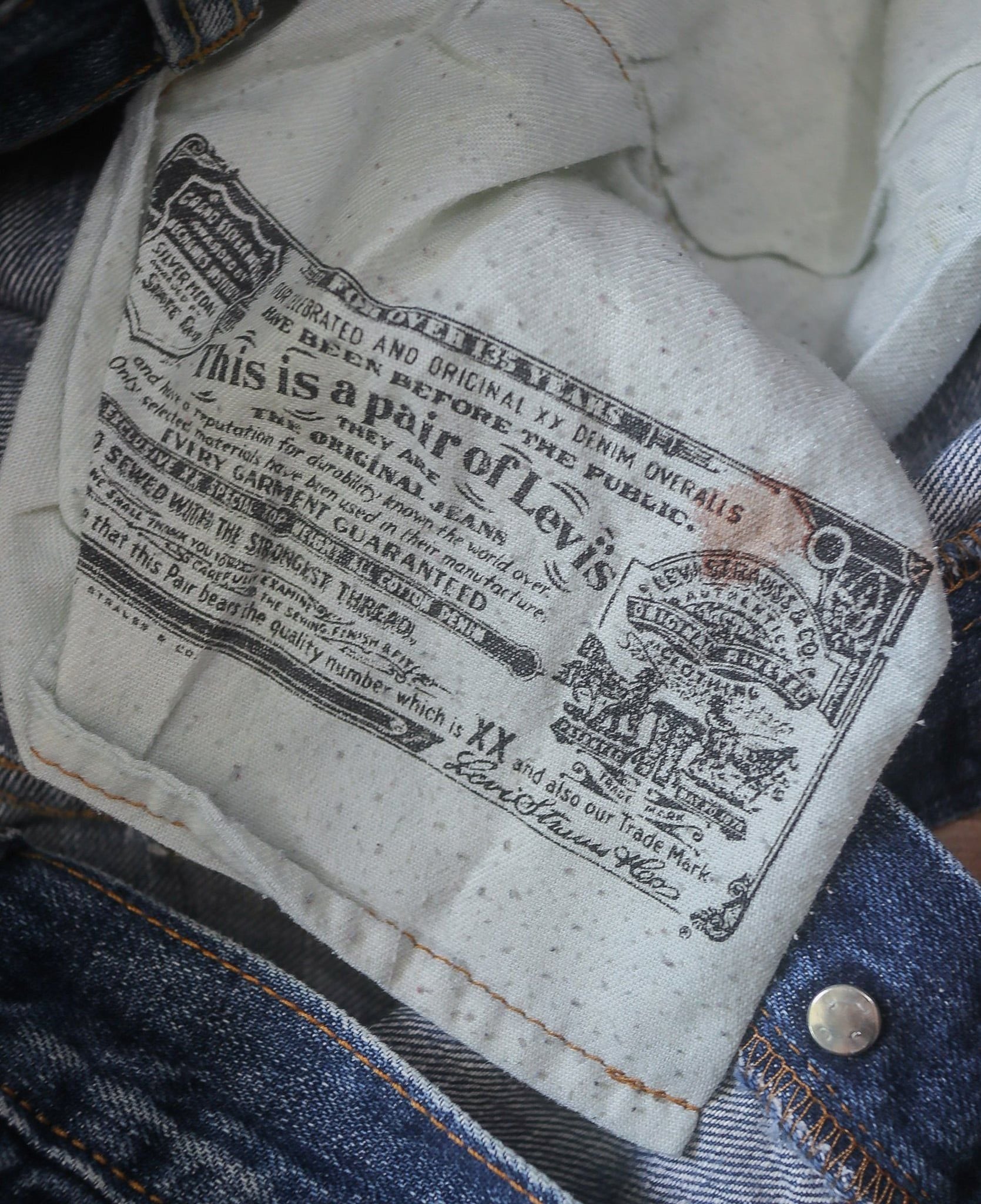  05.22.24 - VTG STRAIGHT LEG DENIM PANTS - LEVI'S 501 