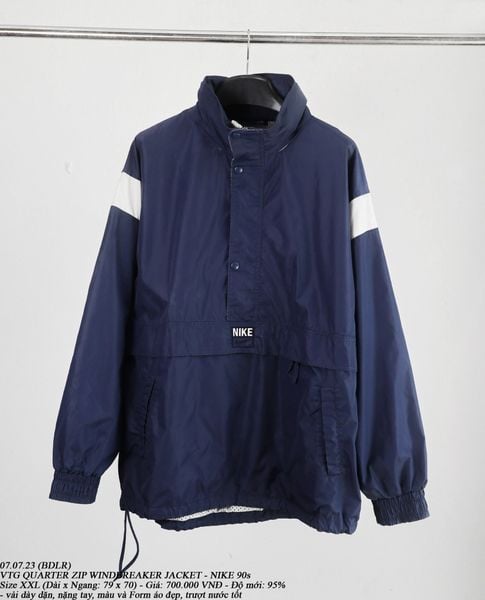 07.07.23 - VTG QUARTER ZIP WINDBREAKER JACKET - NIKE 90s 