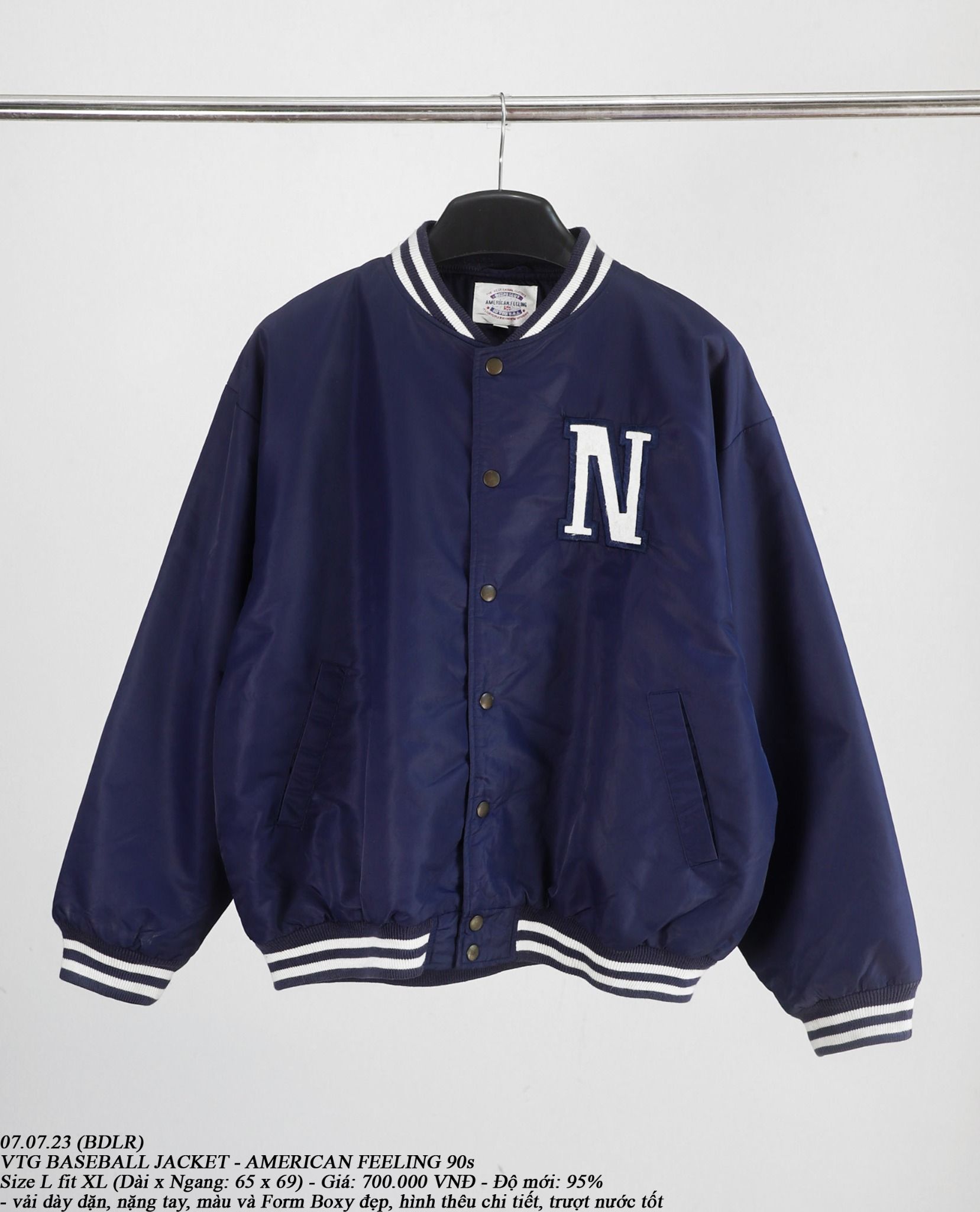  07.07.23 - VTG BASEBALL JACKET - AMERICAN FEEING 90s 